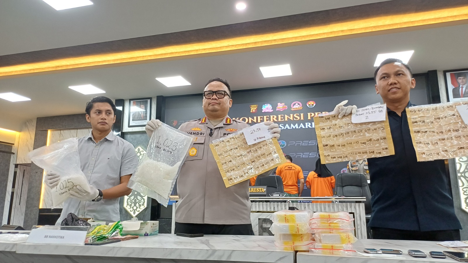 66 Orang Diringkus di Samarinda, Barbuk Sabu Capai 2,8 Kg
