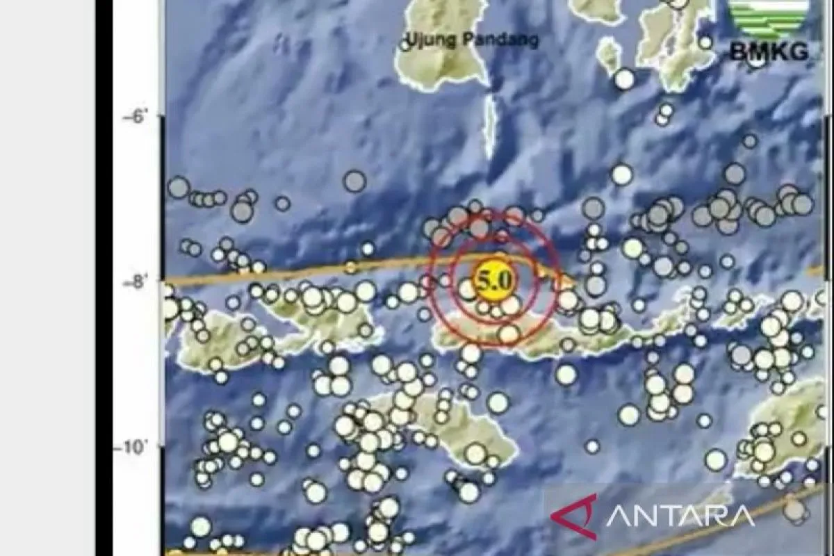 Gempa M5,2 Guncang Manggarai NTT, Getaran Terasa hingga Sumba Timur